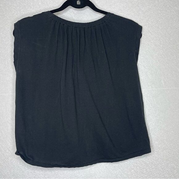 Zara Cropped Muscle Tee Black S - Picture 3 of 3